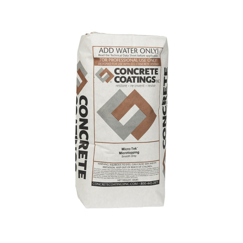 Concrete Coatings Microtek - 40 lb Bag Smooth-Grade Gray Concrete Overlay