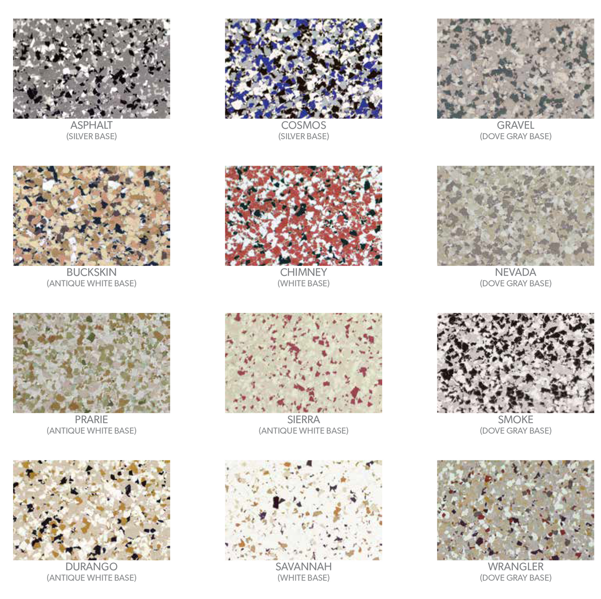 SureCrete Epoxy Flake Color Chips 25 lbs