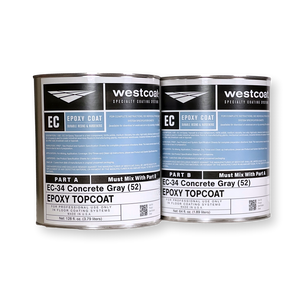 Westcoat EC-34 100% Solids Pigmented Epoxy Topcoat - 1.5 Gallon Kit
