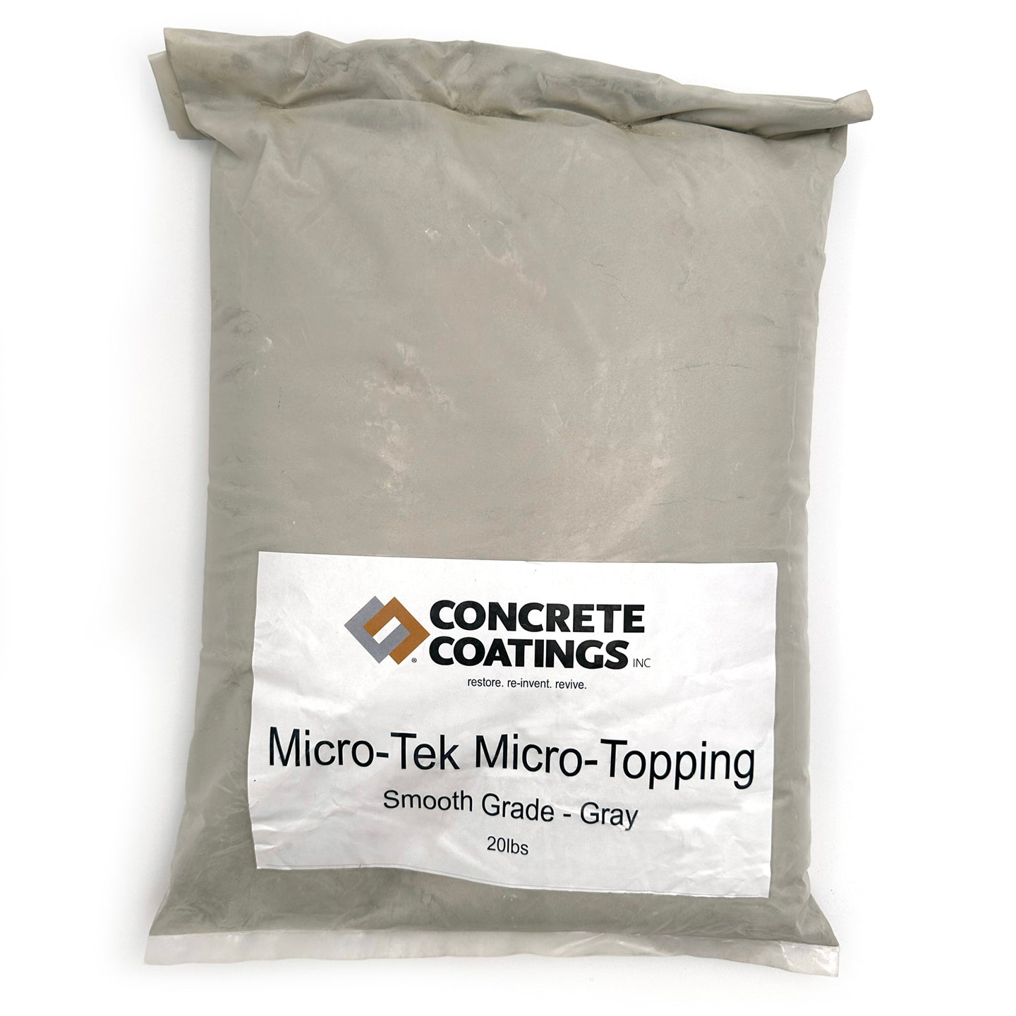 Concrete Coatings Microtek - 20 lb Bag Smooth-Grade Gray Concrete Overlay