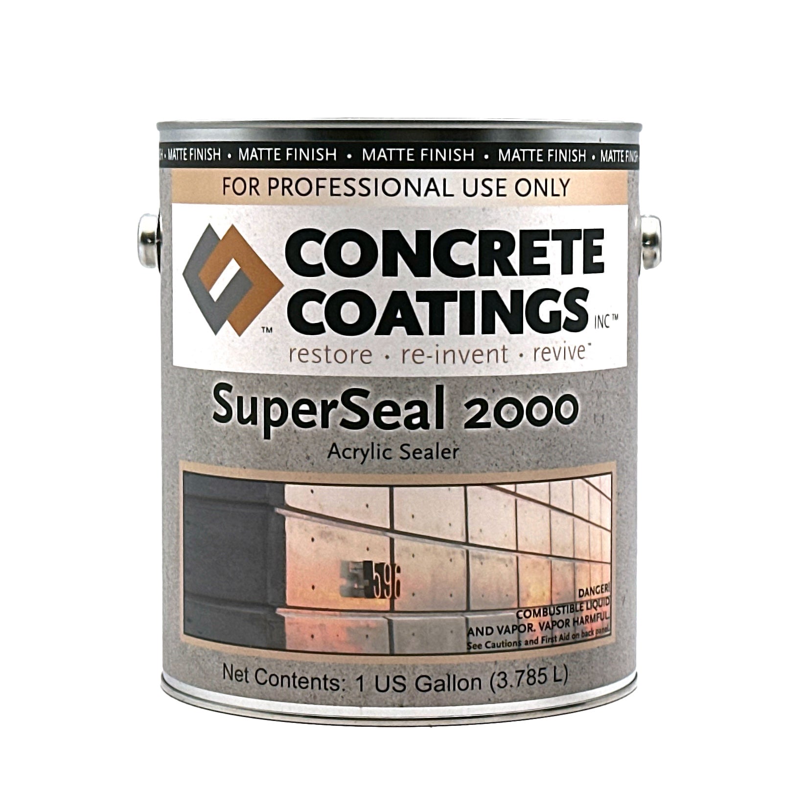 Concrete Coatings SuperSeal 2000 - Matte "Wet Look" Acrylic Sealer Concrete Exchange Concrete Coatings SuperSeal 2000 - Matte "Wet Look" Acrylic Sealer Concrete Exchange