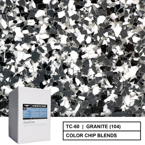 Westcoat TC-60 Epoxy Flake Color Chip Blend - 55 lbs