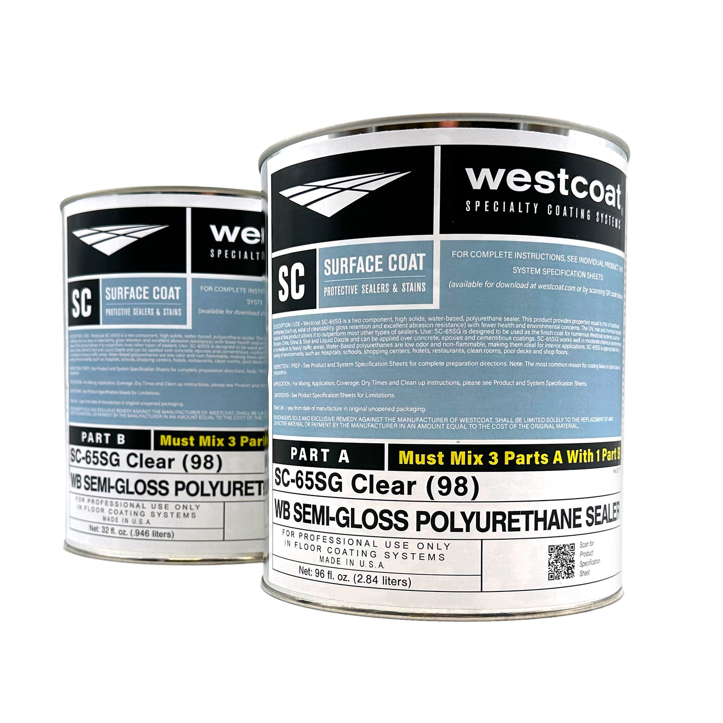 Westcoat SC65 Waterbased CLEAR Polyurethane Concrete Sealer