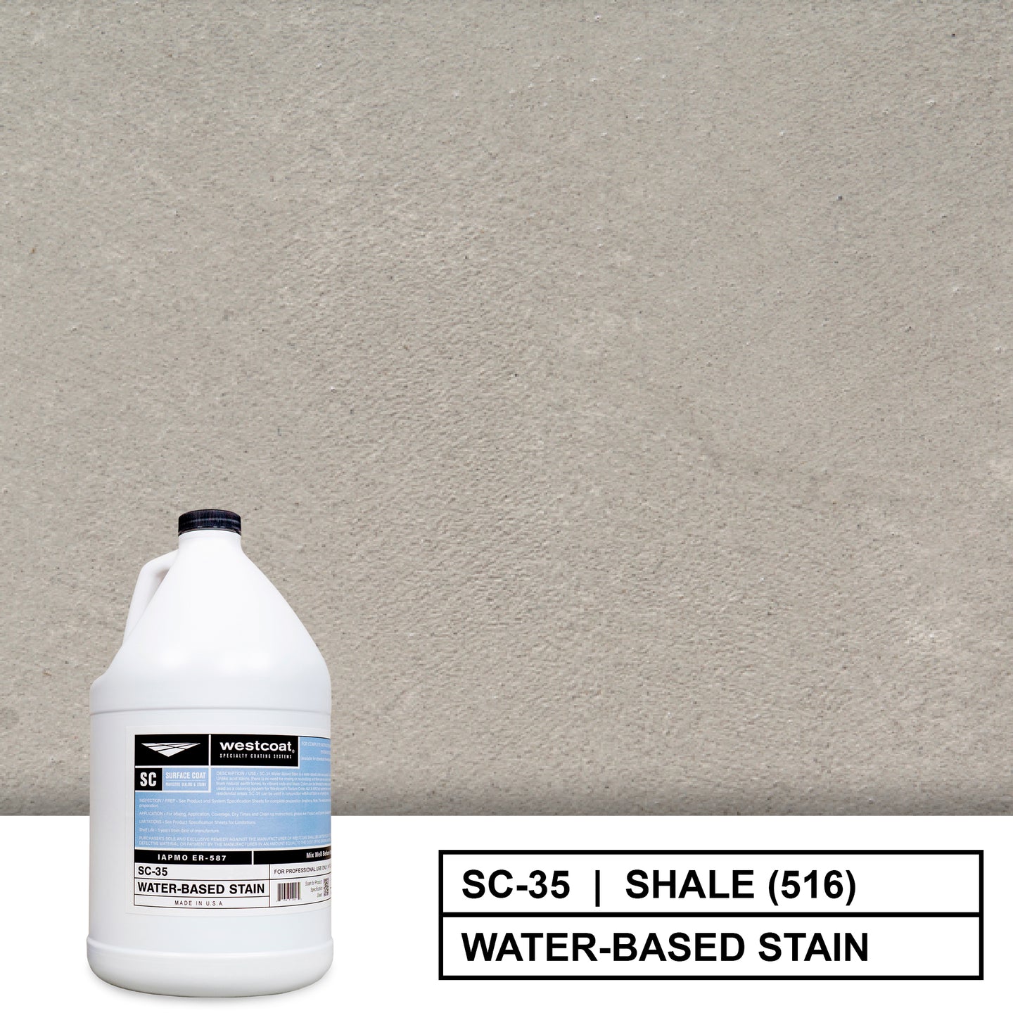 Westcoat SC35 WaterBased Concrete Stain 1 Gallon Concrete Exchange