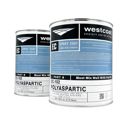 Westcoat EC-102 Pigmented Polyaspartic Topcoat | 2 Gallon