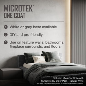 SureCrete MicroTek One Coat Microcement Overlay for Concrete | 40 lb