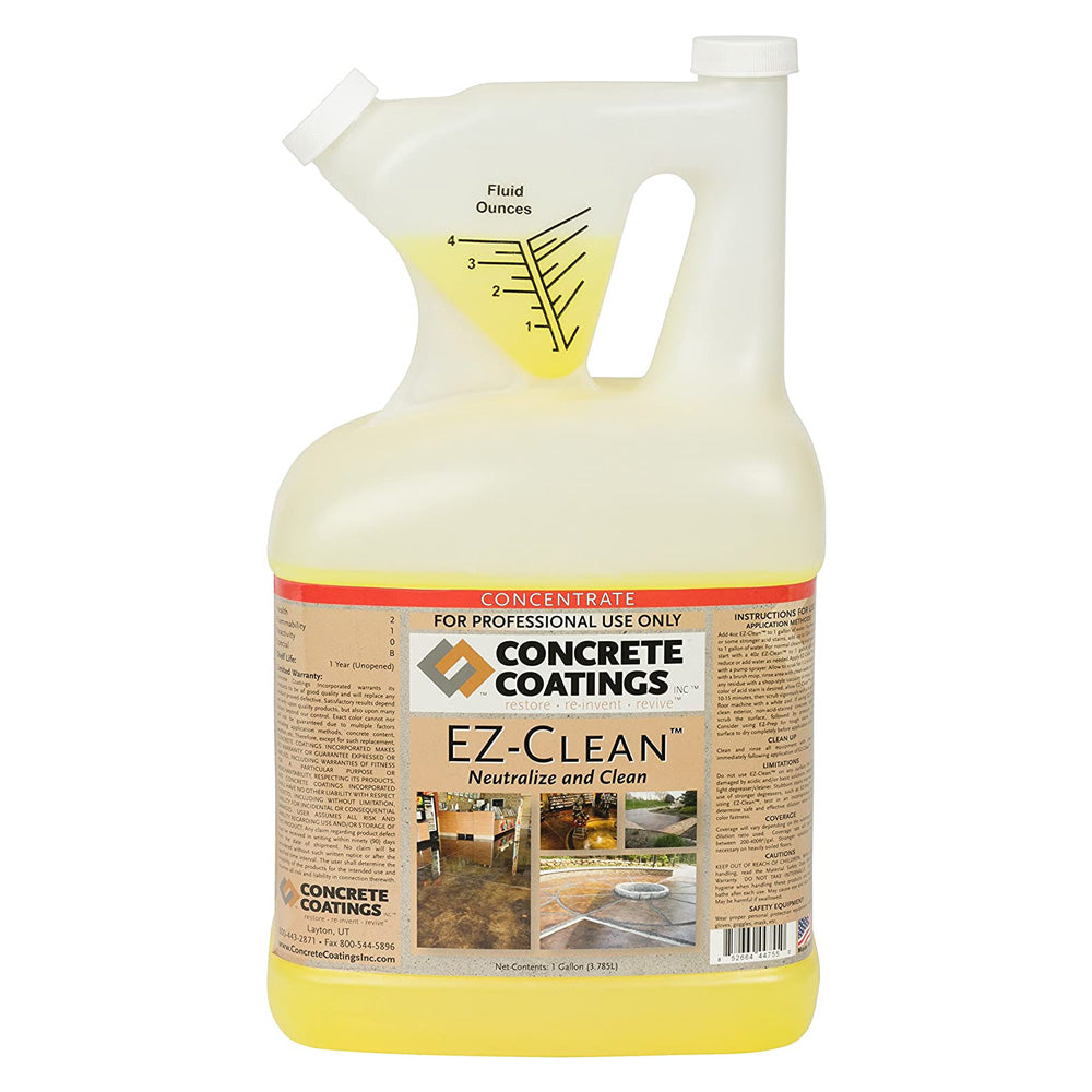 Concrete Coatings EZ-Clean Neutralizer and Cleaner 1-Gallon – Concrete ...
