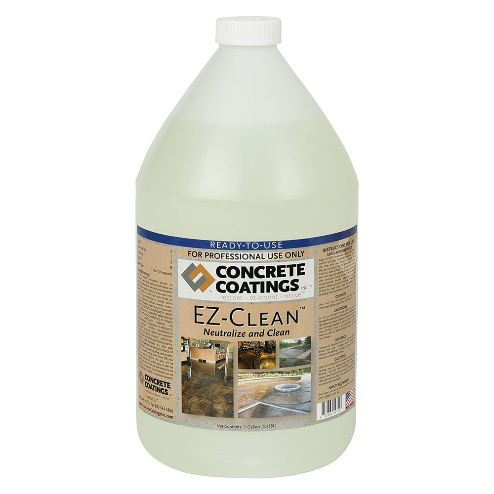 Concrete Coatings EZ-Clean Neutralizer and Cleaner 1-Gallon - Ready-to-Use