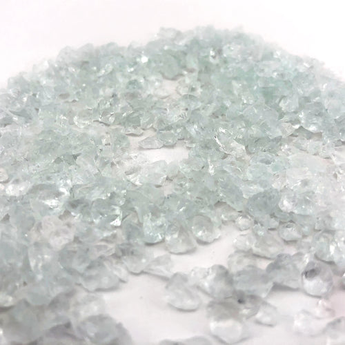Crushed Clear Glass - Small, 1/2 lb