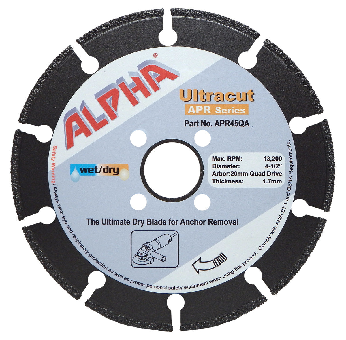Alpha® Ultracut Metal Cutting Blade