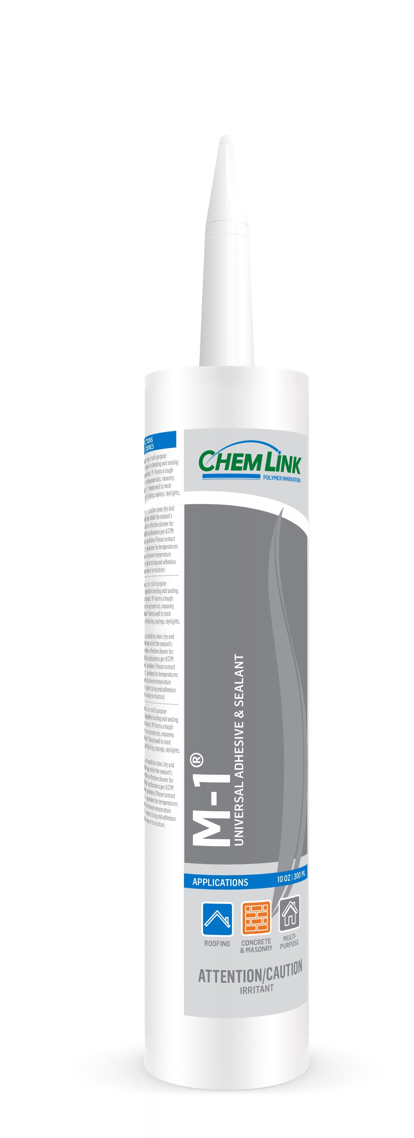 28oz LARGE ChemLink M-1 Universal Adhesive & Sealant GRAY – Concrete  Exchange