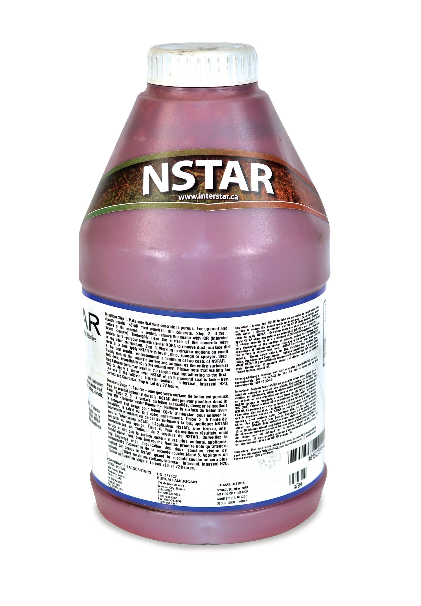 Interstar NStar Non-Reactive Stain for Concrete Floors, Sidewalks and Patios