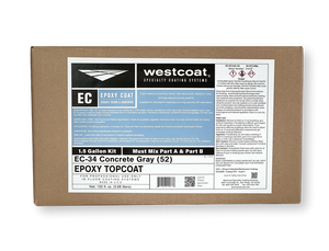 Westcoat EC-34 100% Solids Pigmented Epoxy Topcoat - 1.5 Gallon Kit